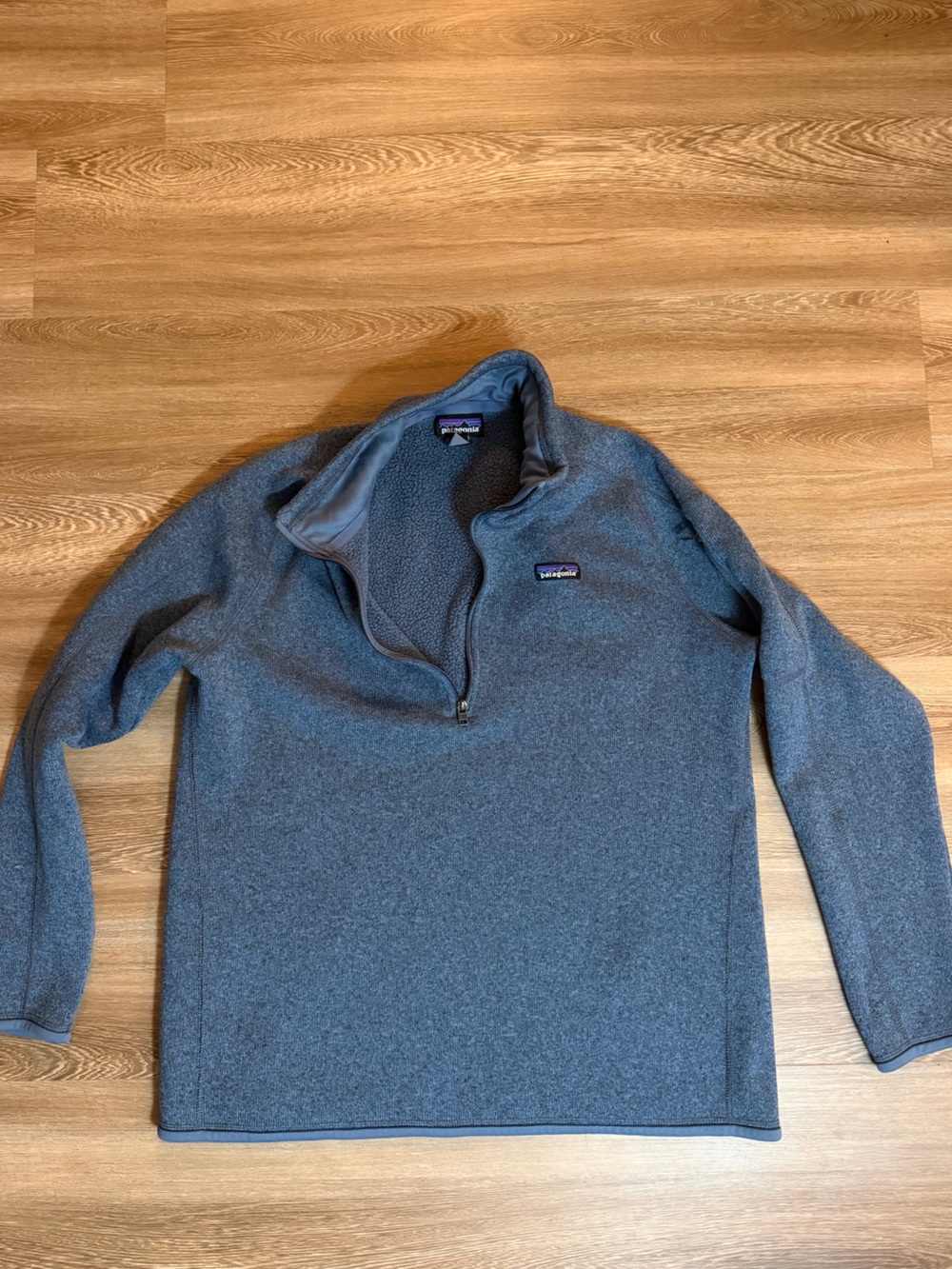 NWOT Patagonia Men’s Heather blue  Half-Zip Fleece Pullover better sweater